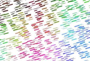 helles mehrfarbiges, regenbogenfarbenes Vektormuster mit schmalen Linien. vektor