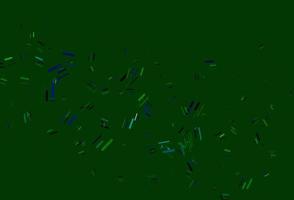 hellblaues, grünes Vektorlayout mit flachen Linien. vektor