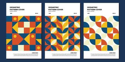 unternehmensbericht cover abstrakte geometrische illustration design layout bundle.notebook etiketten, markenbuch. Folge10 vektor