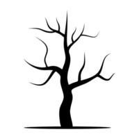 Baum ohne Blätter. Vektor-Illustration isoliert auf weißem Hintergrund vektor