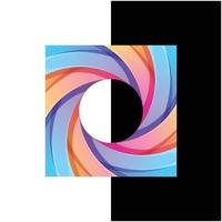 Vektor-Logo-Illustration abstrakte Farbverlauf farbenfrohen Stil vektor