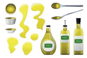 Olivenöl Glasflasche vektor