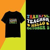 lärares dag t-shirt design typografi vektor