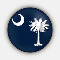 söder Carolina stat flagga. vektor illustration.