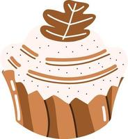 leckere schoko cupcake bäckerei illustration vektor