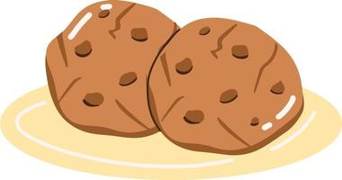 smaskigt choco småkakor bageri illustration vektor