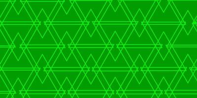 hellgrüne Vektorschablone mit Kristallen, Dreiecken. vektor