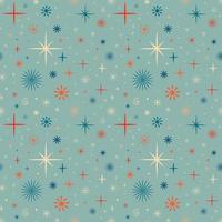jul nyår seamless mönster med stjärnor. vektor