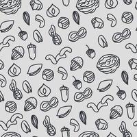 svart och grå nötter mönster vektor