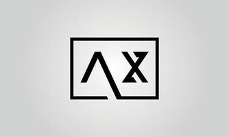 yxa logotyp design. första yxa brev logotyp ikon design fri vektor mall.