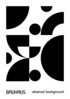 Minimale geometrische Designplakate der 20er Jahre, Wandkunst, Vorlage, Layout mit primitiven Formelementen. Bauhaus-Retro-Musterhintergrund, abstrakte Vektorkreis-, Dreiecks- und Quadratlinienkunst vektor