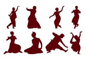 Free Indian Dance Silhouette Vektor