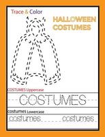 arbeitsblatt für halloween-aktivitäten vektor
