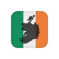 Irland-Flagge, offizielle Farben. Vektor-Illustration. vektor