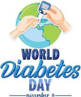 World Diabetes Day affischdesign vektor