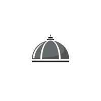en kupol logotyp eller ikon design vektor