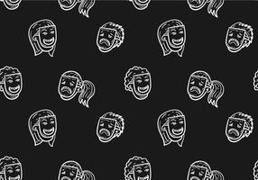 Gratis Teatro Seamless Pattern Vector Illustration