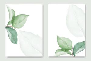 aquarell blumenhochzeitseinladungskartenvorlage vektor