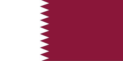 qatar nationell flagga vektor illustration. flagga av qatar