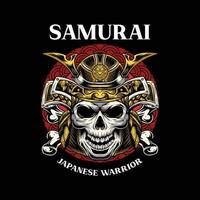 samuraj japansk krigare vektor