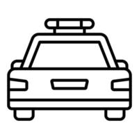 Polizeiauto-Icon-Stil vektor