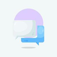 meddelande chatt ikon design tecknad serie illustration vektor