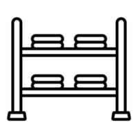 rack ikon stil vektor