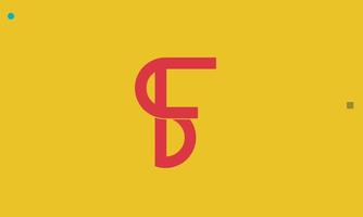 alfabetet bokstäver initialer monogram logotyp sf, fs, s och f vektor