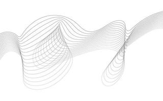 abstrakt våg element för design. digital frekvensspårequalizer. stiliserad linjekonst bakgrund. vektor illustration. våg med linjer skapade med hjälp av blandningsverktyget. böjd vågig linje, slät rand.