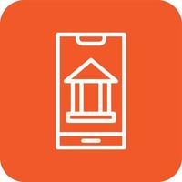 mobile Banking-Vektor-Icon-Design-Illustration vektor