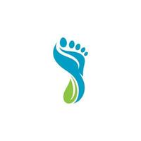 Fußpflege Logo Vorlage Vektor Icon Illustration