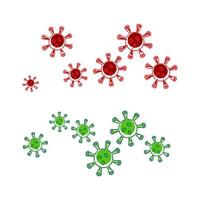 Virus-Vektor-Illustration-Icon-Template-Design vektor