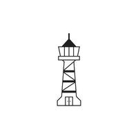 Leuchtturm Symbol Vektor-Illustration vektor