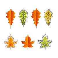 Herbst-Element-Vektor-Icon-Design-Illustration vektor