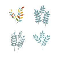 Herbst-Element-Vektor-Icon-Design-Illustration vektor