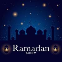 Ramadan Kareem Gruß islamische Illustration Hintergrund Vektor Design