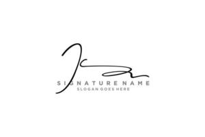 Initiale ic Brief Signatur Logo Vorlage elegantes Design Logo Zeichen Symbol Vorlage Vektor Icon