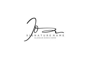 anfängliche io Brief Unterschrift Logo Vorlage elegantes Design Logo Zeichen Symbol Vorlage Vektorsymbol vektor