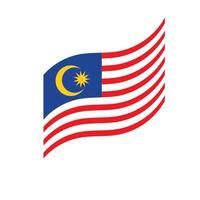 malaysia flagga vektor ikon design illustration