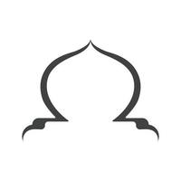 Moschee-Fenster-Vektor-Symbol vektor