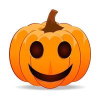 halloween festival pumpa spöke ansikte orange vektor