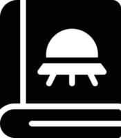 ufo-vektorillustration auf einem hintergrund. hochwertige symbole. vektorikonen für konzept und grafikdesign. vektor