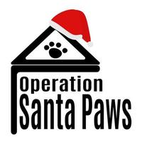 operation santa paws, idee für poster, banner, flyer oder postkarte vektor