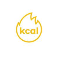 kcal-Symbol, Kilokalorie und Fettverbrennung vektor