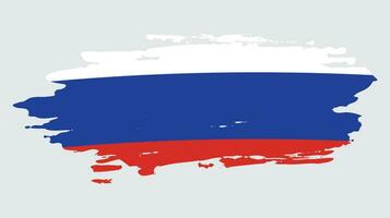 ryska bedrövad grunge flagga vektor