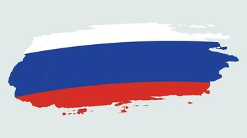 abstrakt ryssland grunge flagga vektor