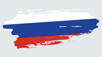 neue kreative Russland-Grunge-Flagge vektor