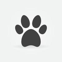 sällskapsdjur fotavtryck vektor begrepp silhuett minimal ikon
