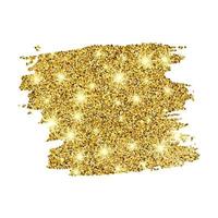 gyllene måla glittrande bakgrund på en vit bakgrund. bakgrund med guld pärlar och glitter effekt. tömma Plats för din text. vektor illustration