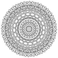 Mandala-Malbuch. ursprüngliches Vektordesign. Ornament rundes Muster Mandala perfekt für die Verwendung in jeder anderen Art von Design vektor